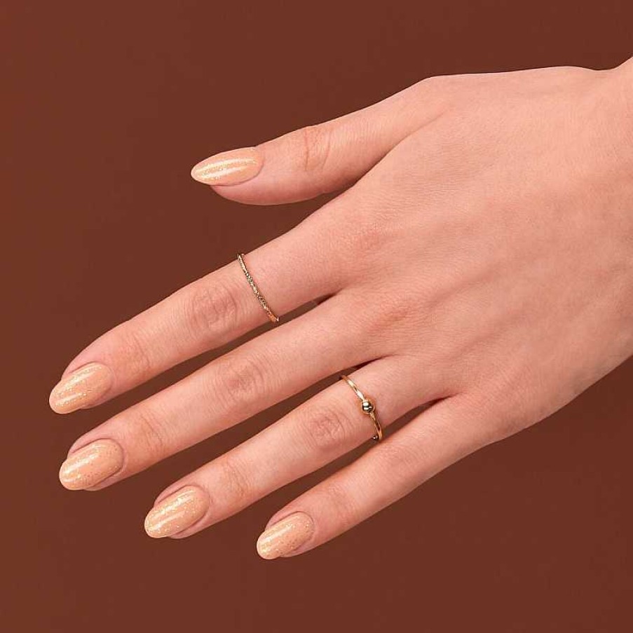 Best Semilac Semilac Top No Wipe T16 Blinking Gold & Green Flakes