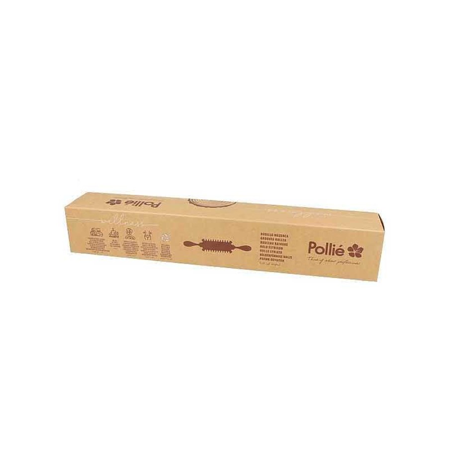 New Pollié Rodillo Madera Mazorca
