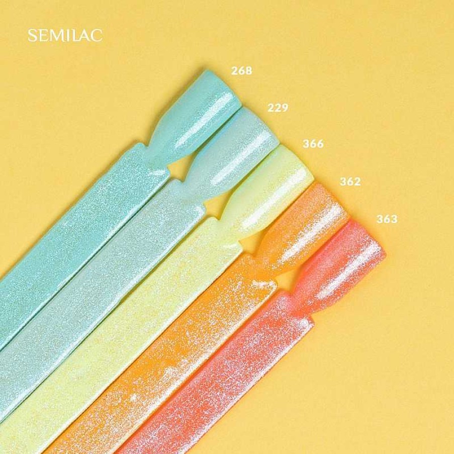 Best Semilac Semilac T18 - Top No Wipe Sparkling Blue