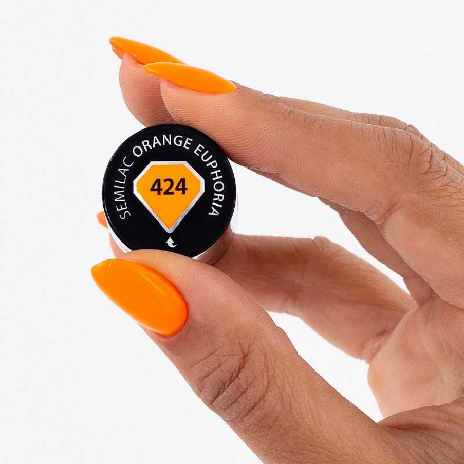 Hot Semilac Esmalte Semilac N 424 (Orange Euphoria)