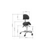 Clearance WEELKO Taburete Respaldo Koren (Gris)