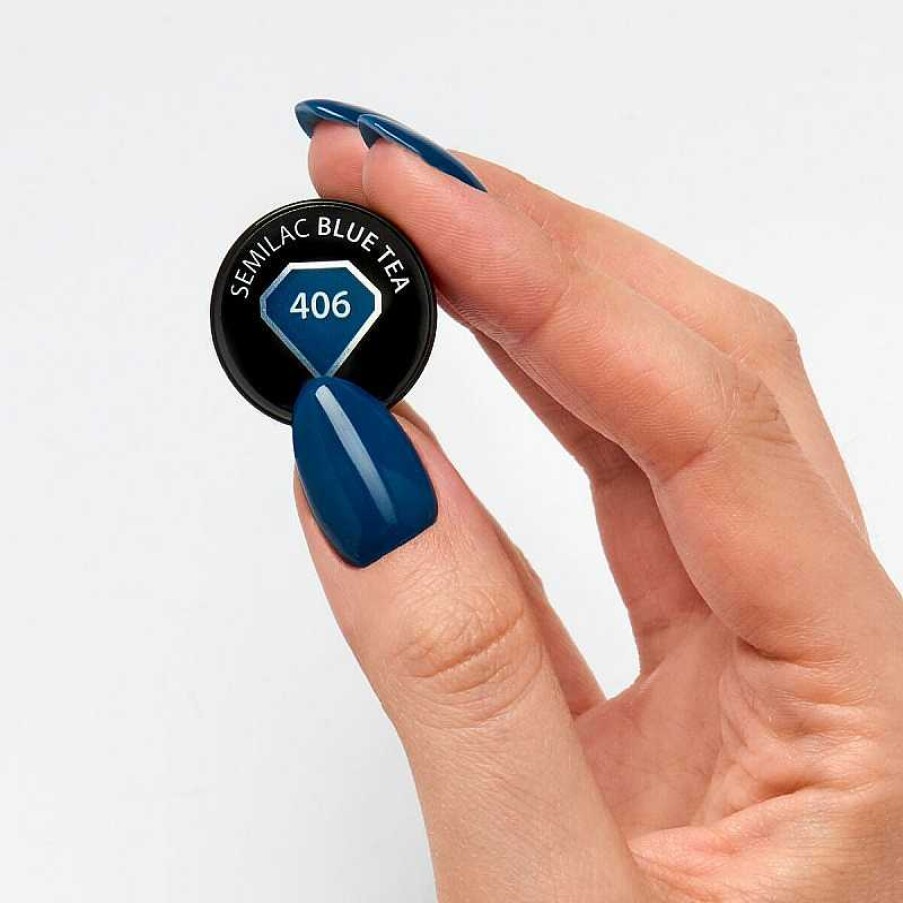 Clearance Semilac Esmalte Semilac N 406 (Blue Tea)
