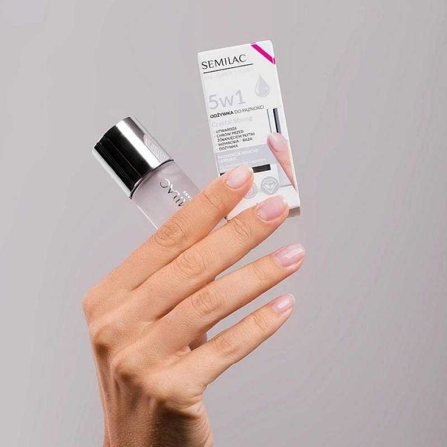 Best Semilac Acondicionador De U As Nail Power Therapy 5En1 - Crystal Strong