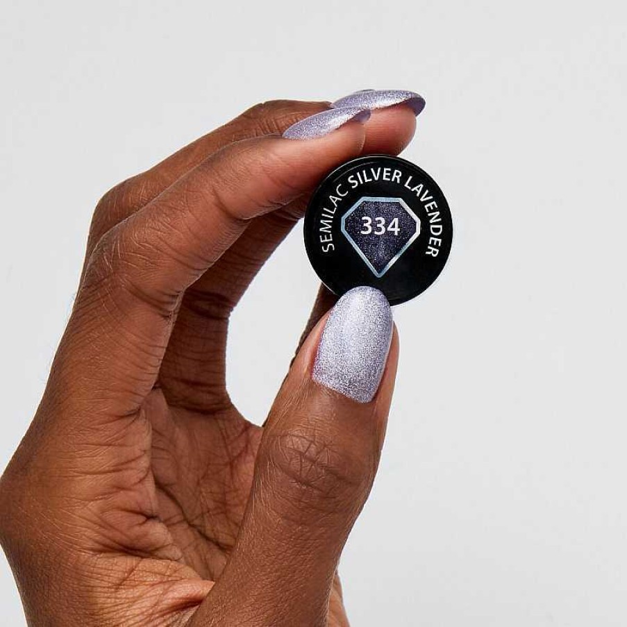 Wholesale Semilac Esmalte Semilac N 334 Magnetic Glow Cat Eye (Silver Lavender)