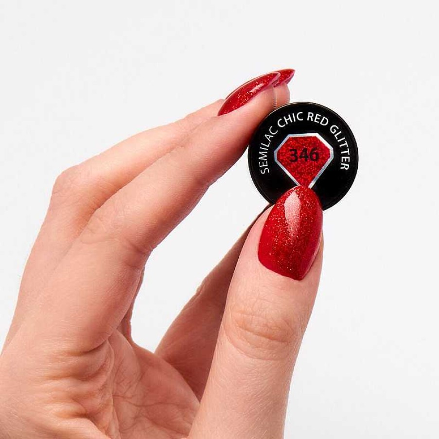 Wholesale Semilac Esmalte Semilac N 346 (Chic Red Glitter)
