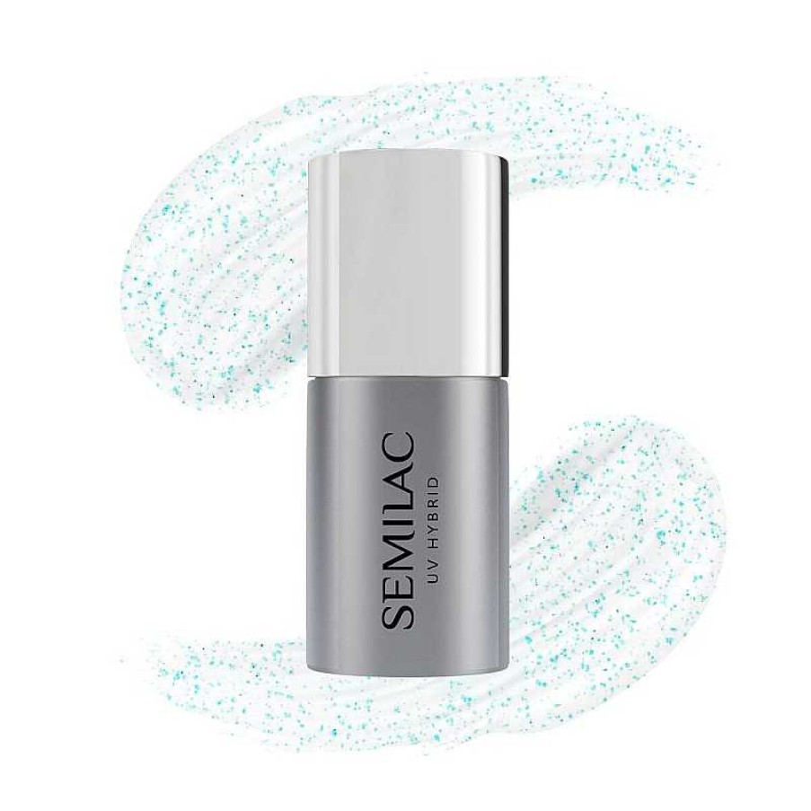 Best Semilac Semilac T18 - Top No Wipe Sparkling Blue