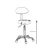 Hot WEELKO Taburete Respaldo Saturne+ (Negro)